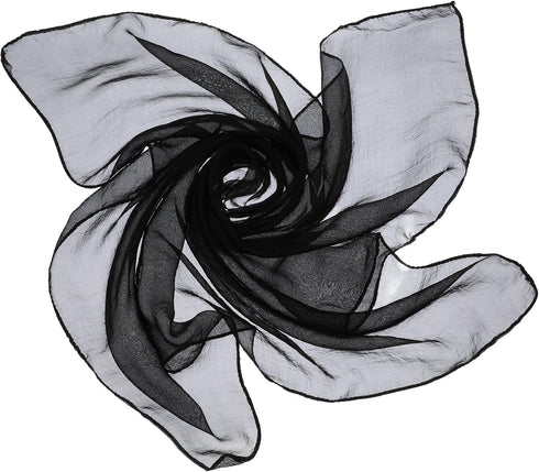 SATINIOR Chiffon Scarf Women Square Handkerchief Lightweight Satin Ribbon Scarf Retro Neck Scarf...